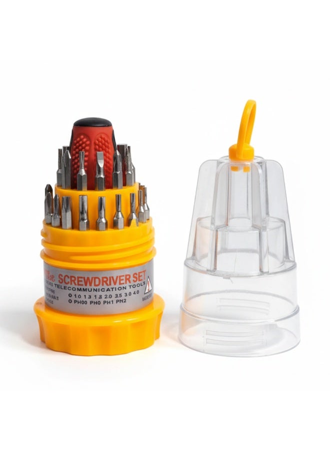 31 in 1 Precision Screwdriver Set – Magnetic Repair Tool Kit for Mobile Phones, Tablets, Laptops, PCs, Watches & Mini Electronics with Ergonomic Handle and Portable Case - Image 2